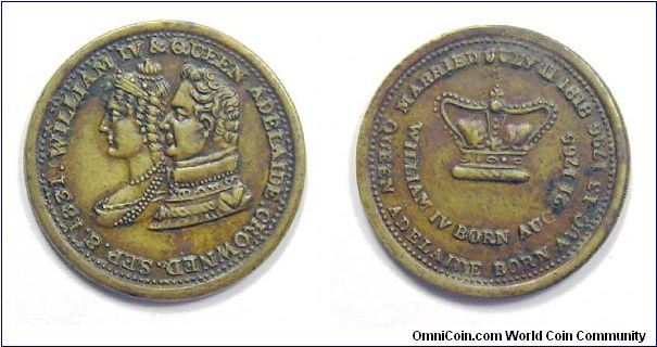 Coronation of William IV and Queen Adelaide.
Mm. 25