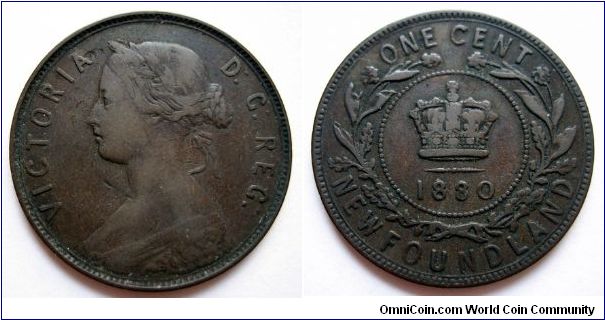 Newfoundland 1 cent.  Wide, even 0 variety.