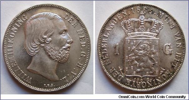 1 gulden.  Polished dies?