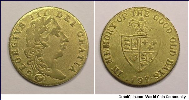 George III token (In memory of the good old days).
Brass jetton - Mm. 22,5