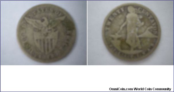 Twenty Centavos, during this time the Republic of the Philippines was still under the government of America