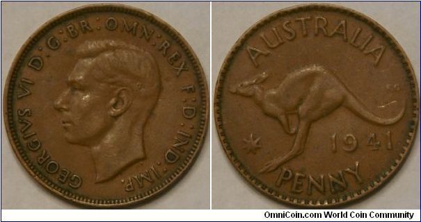 1 penny. kangaroo
(Bronze, 31 mm)