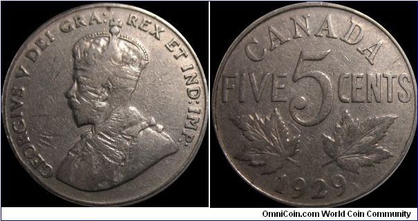 Canadian 1929 5 Cent
March 31 2007