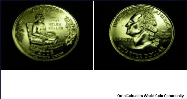 Alabama quarter dollar
