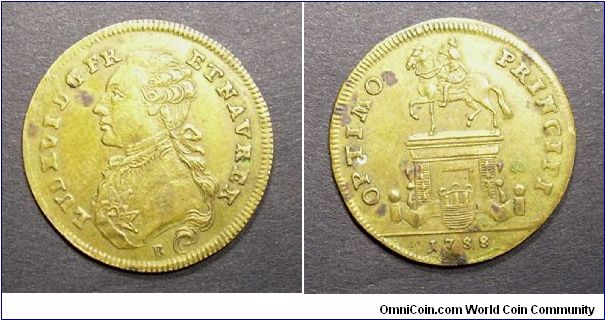 Louis XVI (Optimo principi). Brass jetton - mm. 24
