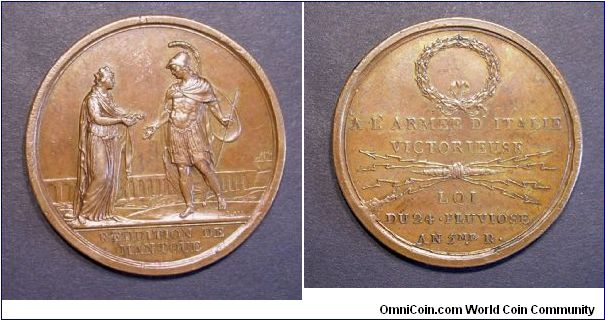 Surrender of Mantua. Paris mint. Mm 41
