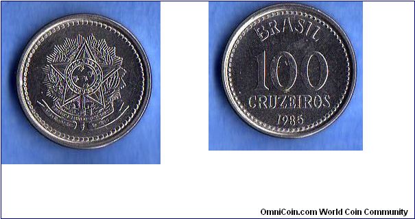 Denominacion: 100 Cruzeiros