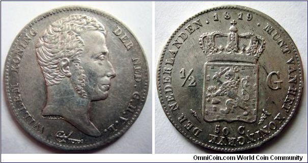 1/2 gulden.  High 9 variety.