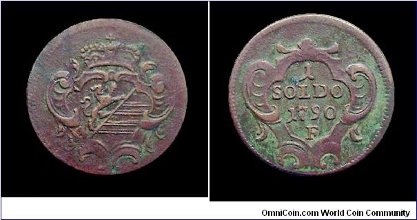 Territories under Habsburgic domination - Leopold II - Gorizia.
1 Soldo - Copper