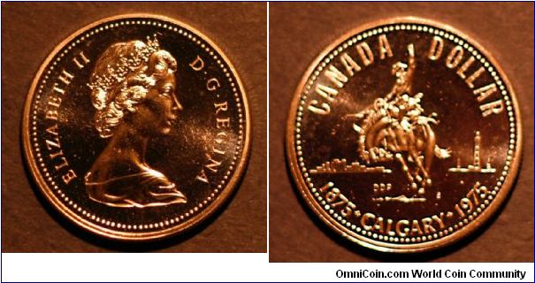 1 dollar silver - Centennial of Calgary