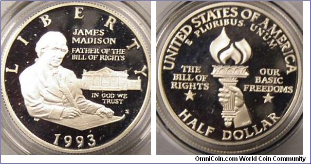 James Madison Half Dollar