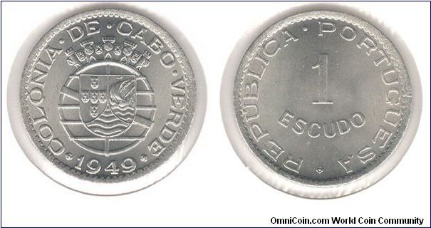 1 Escudo Colonia de Cabo Verde 1949