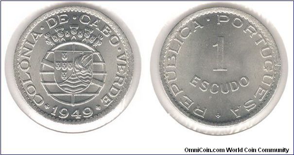 1 Escudo Colonia de Cabo Verde 1949