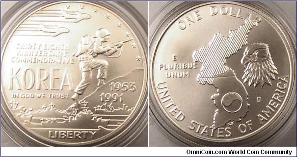 Korean War unc dollar