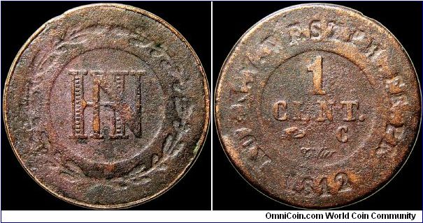 1 Centime, Westphalia                                                                                                                                                                                                                                                                                                                                                                                                                                                                                               