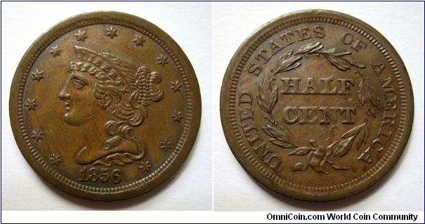 Coronet Head half cent.