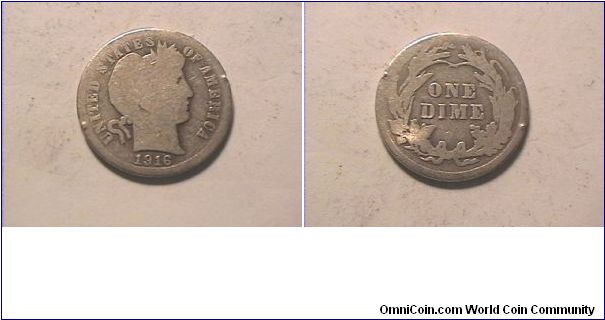 US BARBER DIME
0.900 silver