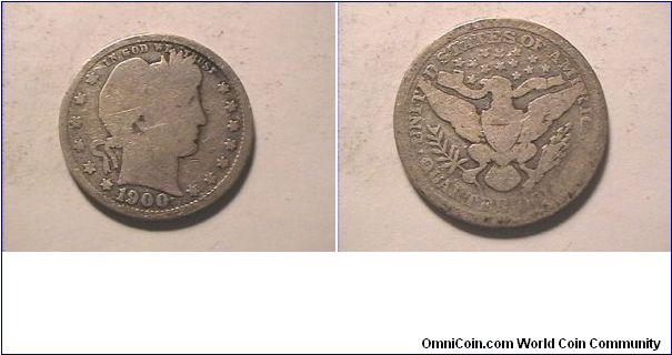 US BARBER QUARTER DOLLAR
0.900 silver