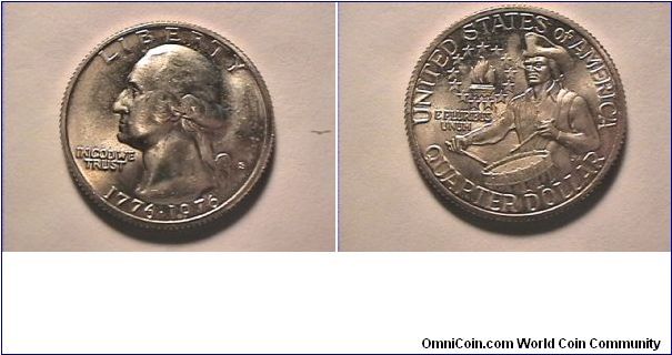 US 1976-S WASHINGTON QUARTER DOLLAR. clad