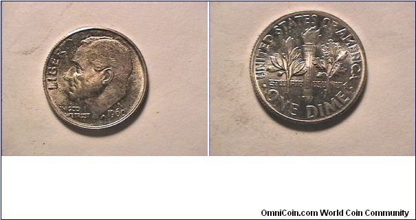 US 1960 FDR DIME. 0.900 silver