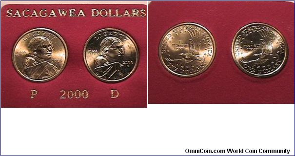 US 2000 P & D MINTS SAC DOLLAR