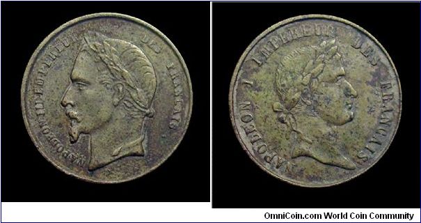 Second empire. Napoleon I & Napoleon III.
24 mm.
