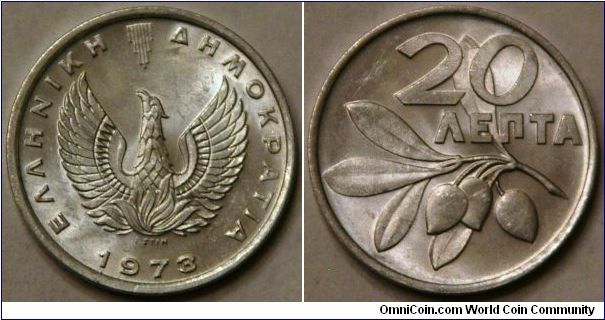 20 lepta, 22 mm, Al