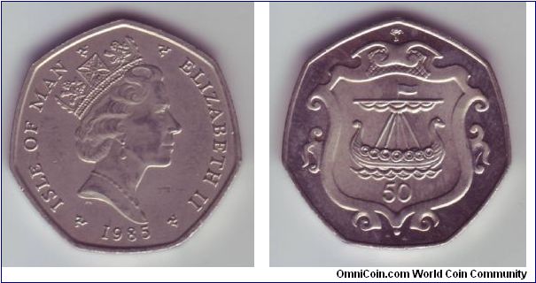 Isle Of Man - 50p - 1985

Showing yet another representation of a Viking ship