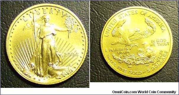 2004 1/10 ounce gold eagle.