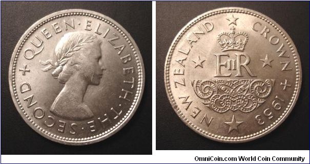 1953 New Zealand crown.