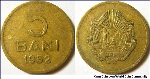 Romania 1952 5 bani.