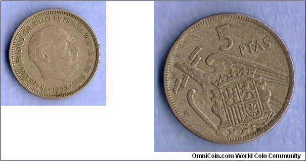 Denominacion: 5 Pesetas