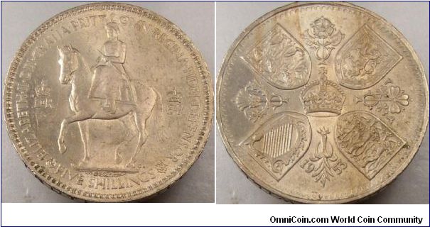 British Coronation five shilling