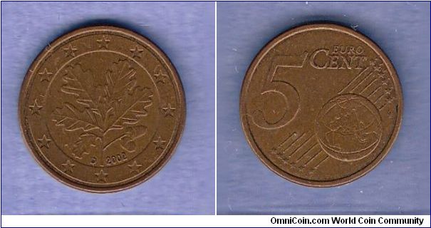 Denominacion: 5 Eurocentimos