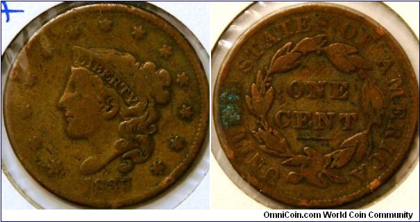 large cent, 27.5 mm, Cu