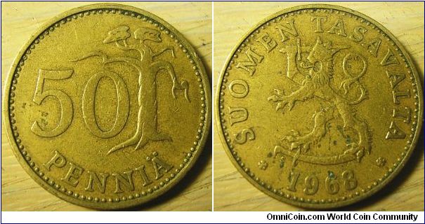 Finland 1968 50 pennia.