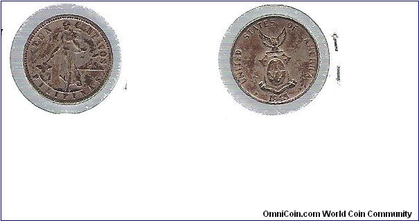 1945d 10 Centavos.