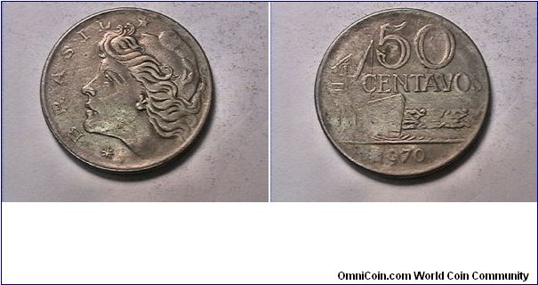 BRASIL
50 CENTAVOS
copper nickel