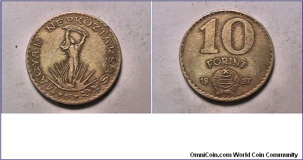 MAGYAR NEPKOZTA RSASAG
10 FORINT
alum bronze