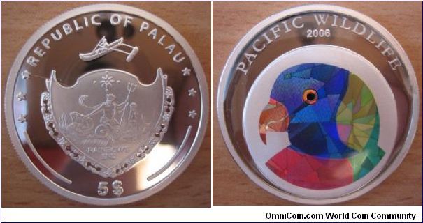 5 Dollars - Rainbow lorikeet - 25 g Ag 999 - mintage 5,000