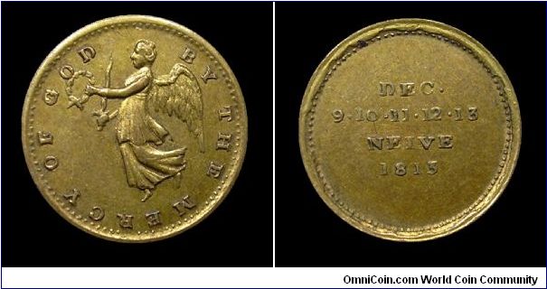 Battle of the Nive. (Wellington's continental victories).
Brass - mm. 15