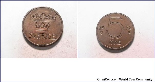 SVERIGE
5 ORE
bronze