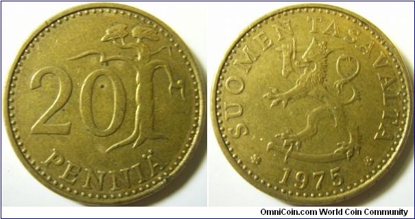Finland 1975 20 pennia.