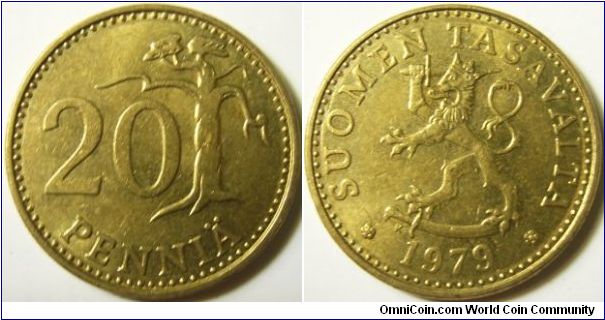 Finland 1979 20 pennia.