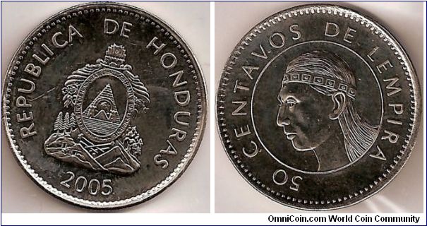 50 centavos de lempira