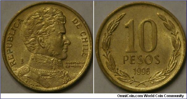 10 pesos, 21 mm