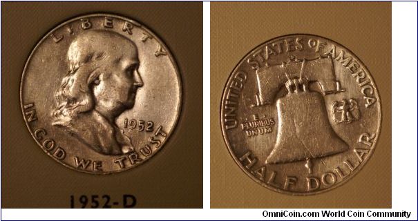 Franklin Half Dollar D Mint Mark