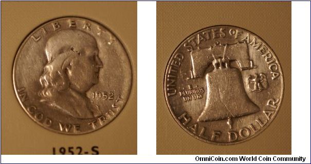 Franklin Half Dollar S Mint Mark