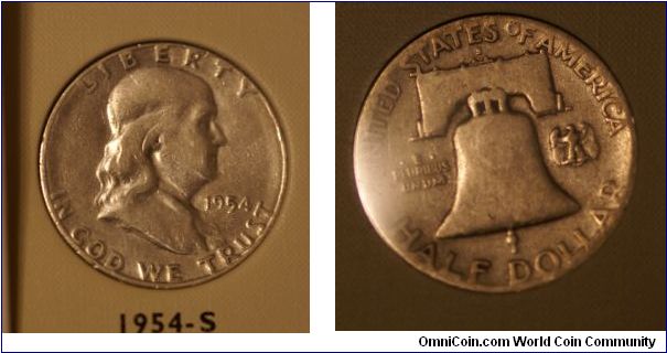 Franklin Half Dollar S Mint Mark