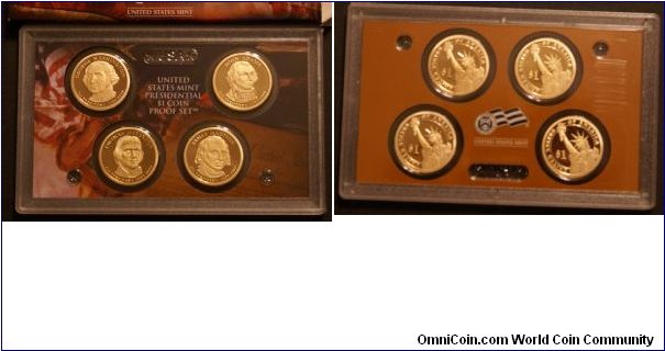 US Presidential $1 Coin Proof Set